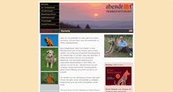 Desktop Screenshot of abendrot-tierbestattungen.de